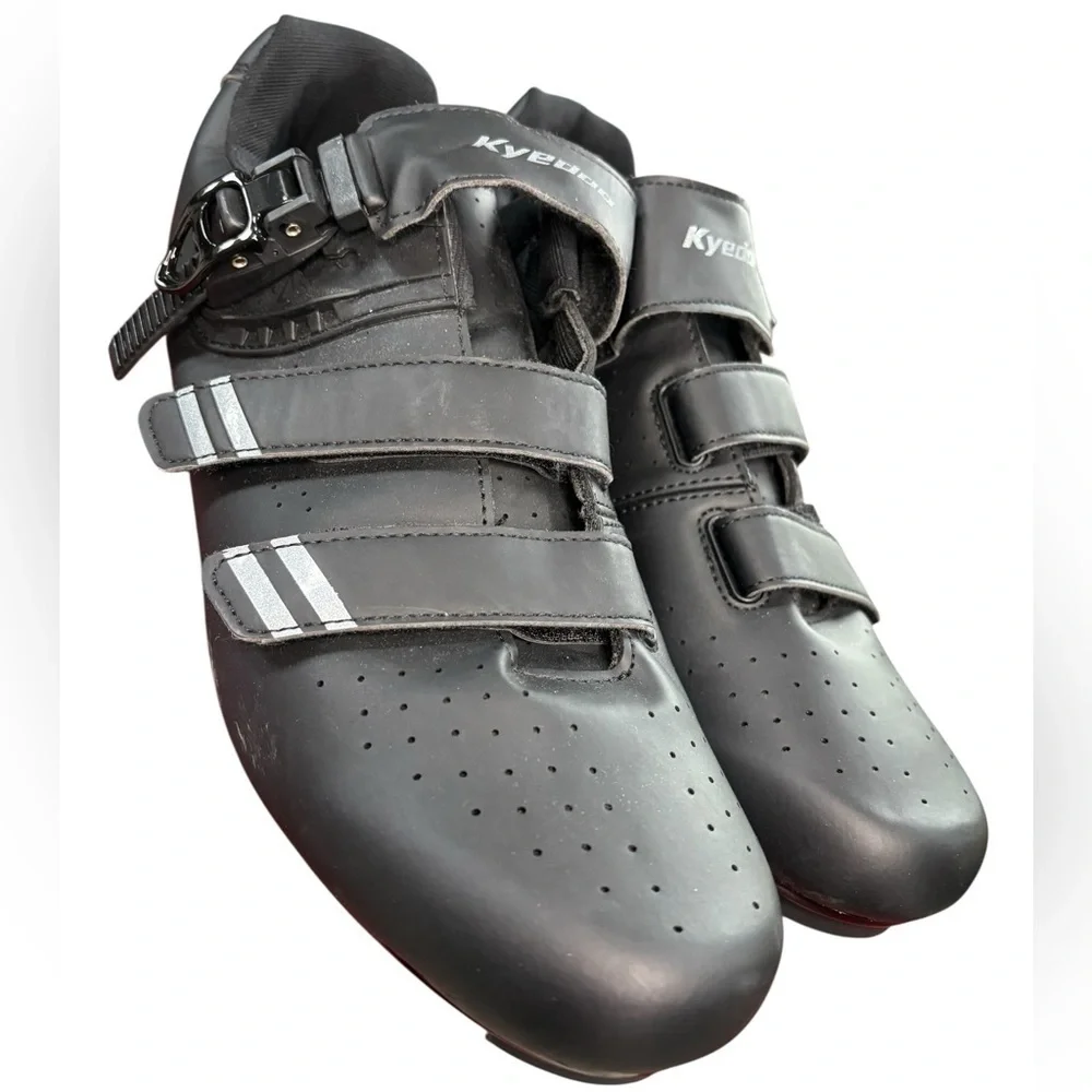 NWOT KYEDOO Men's Cycling Black Athletic Shoes, Size 12 - Picture 2 of 12